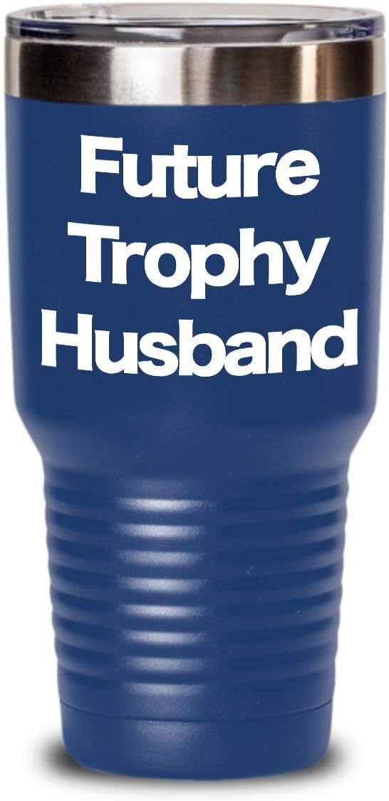 Future Trophy Husband Tumbler Travel Coffee Cup Mr Engagement Wedding Planning
