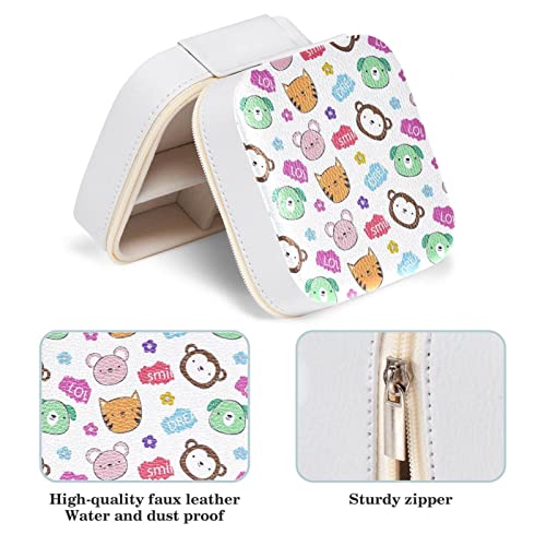 Boîte à bijoux boucles d'oreille et bagues, solution anti-perte compacte - 5