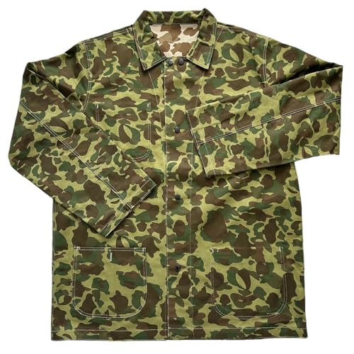 WW2 UsmcHBT Camo Jacket Pacific Camouflage Field Jackets Vintage Men Cotton Coats WWII US Top Uniform2