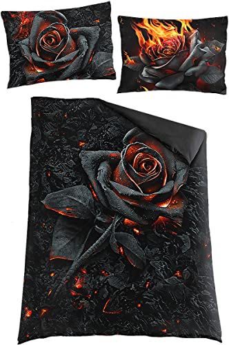 Spiral Burnt Rose Unisex Bettwäsche Multicolor 100% Baumwolle 135 x 200...