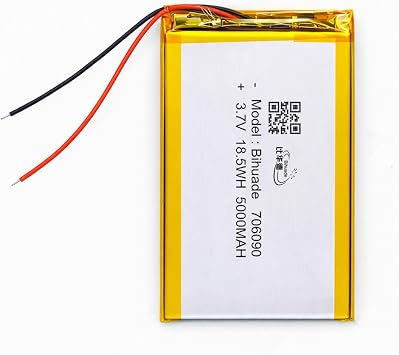3.7V 5000mAh LiPo Battery Rechargeable 706090 Lithium Polymer Battery