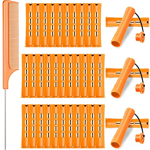Tige de vague froide orange pour donner du volume aux cheveux fins avec peigne de queue