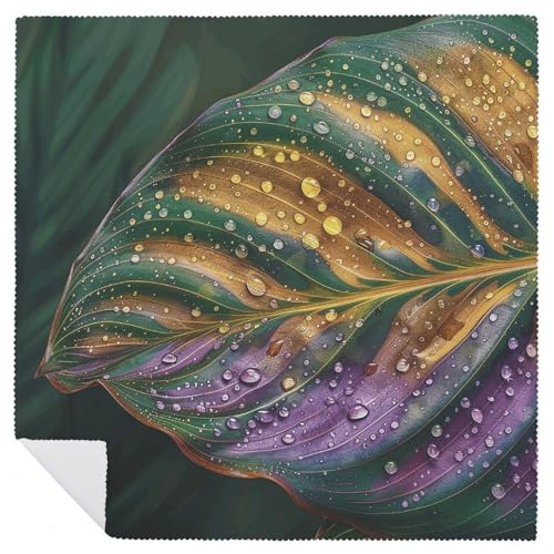Servilletas de Tela Verde con Textura de Hojas 47.5x47.5 cm miniatura 6