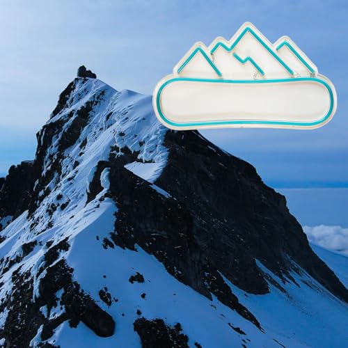 Image of Snowboarding LED Neon Sign Super Bright Acrylic Dimmable Snowy Mountain Led Light Size 15.7x8.6 in Skiing Neon Light for Shop Window Store Display Beer Bar Nightclub Grand Opening Gift
