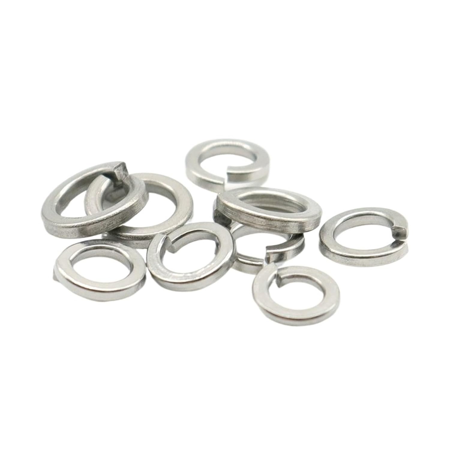 Washer, Lock Washer, Stainless Steel Spring Split Lock Washer Elastic Gasket M1.6 M2 .5 M3 M4 M5 M6 M8 M10 M12 M16 M24 M27 M30