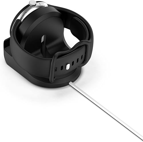 Miniatura 4 de Lemspum Soporte de carga USB negro compatible con Google Pixel Watch base de estación de carga con cable USB de 33 pies accesorio de repuesto para