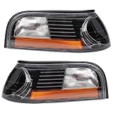 TRQ Corner Marker Light Set FO2520172 FO2521172 Compatible with 2003-2004 Mercury Marauder