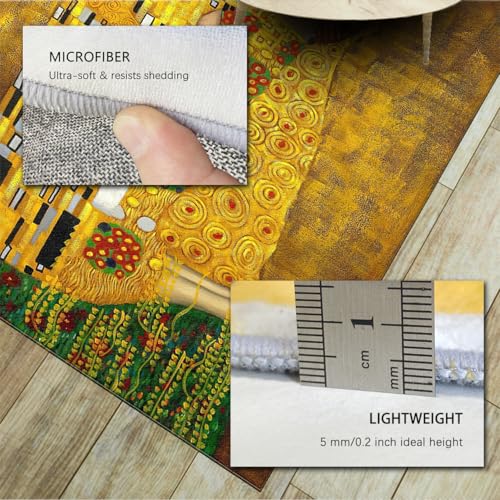 Tapis lavable antidérapant 90x150 pour éviter les chutes au salon