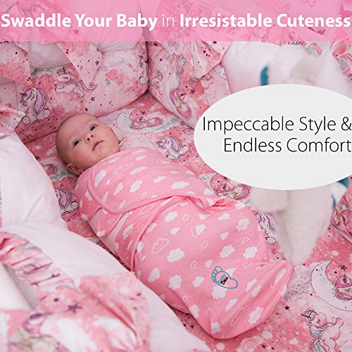 image for BabyDew Baby Swaddle Blanket Wrap for Newborn & Infant, 0-3 Months 100