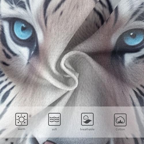 Girls Underwear Toddler 2t Cotton Girl Panties Cute Fancy Kids Undies Briefs White Tiger Blue Eyes3