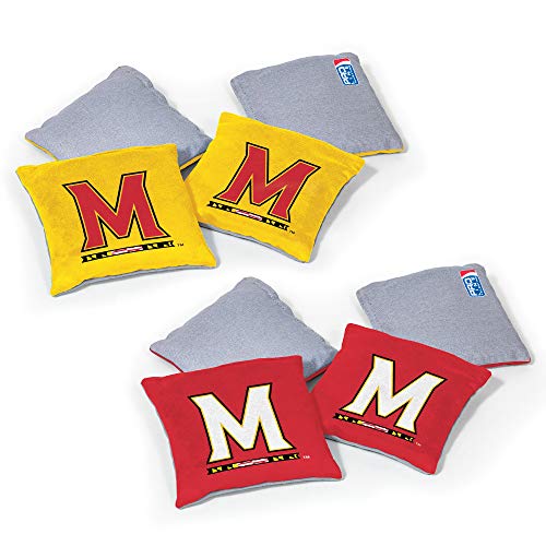 Image of NCAA College Dual Sided Bean Bags by Wild Sports, 8 Count, Premium Toss Bags for Cornhole Set - Great for Tailgates, Outdoors, Backyard