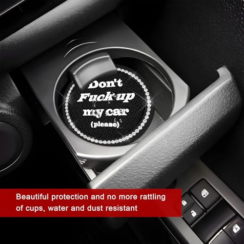 4 posavasos brillantes para portavasos de auto miniatura 4