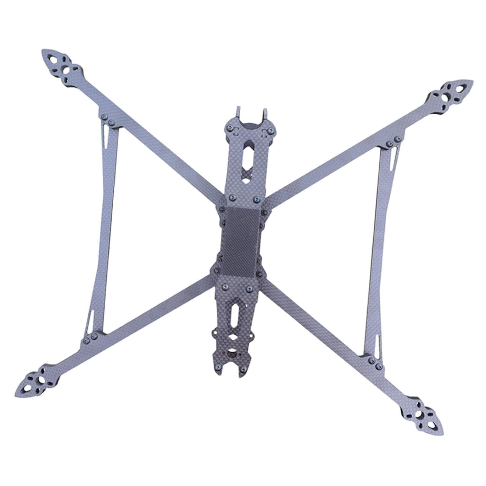 Kit de marco de cuadricóptero fibra carbono ligero Muy resistente Marco dron FPV fácil montar Adecuado para principiantes y profesionales Kit cuadricóptero fibra carbono ligero