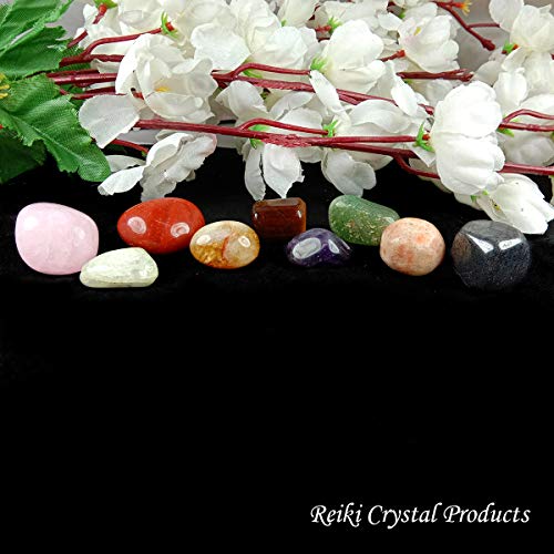 Image of Reiki Crystal Products Certified Natural Crystal Tumble Stone Kit | Multiple Crystal Stone Sets for Meditation, Reiki, Chakra & Spiritual Practices