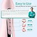 COSLUS Water Dental Flosser Teeth Pick: Portable Cordless Oral Irrigator 300ML Rechargeable Travel Irrigation Cleaner IPX7 Waterproof Electric Flossing Machine for Teeth Cleaning C20(F5020E) Pink
