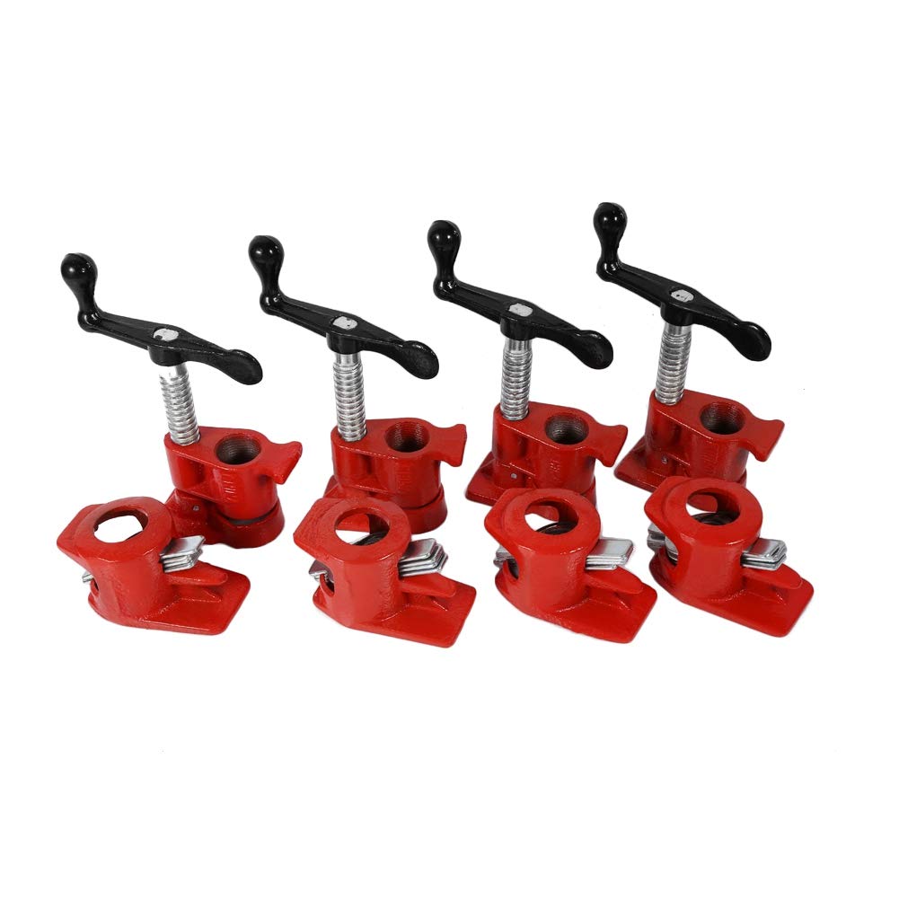 Set di morsetti a vite, 3/4 pollici, morsetto in legno e metallo, set per tubi a sgancio rapido, per la lavorazione del legno