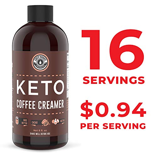 Keto Creamer with MCT Oil, Farm Fresh Ghee, Cocoa Butter, Coconut Oil 8oz. Unsweetened. Must Be Blended. Zero Carb Keto Coffee Creamer, Keto-friendly, Sugar Free - Thumbnail 4