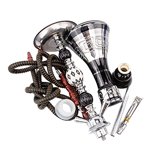 Hookah, 55 cm Shisha Set, mit 2 Schläuchen 2 Anschlüssen 2 Mundstück, Tragbares Design Modernes Shisha Shisha Kit mit… – Bild 7