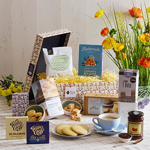 Premium British Treats Gift Basket Gift Card Included Luxury British Food Basket