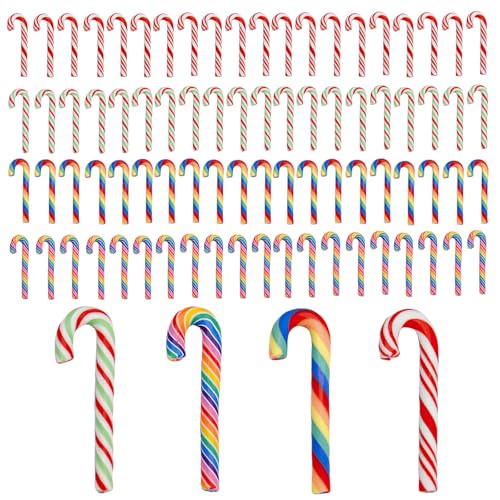 80 Stück Mini Zuckerstangen Weihnachtsdeko, Zuckerstangen...