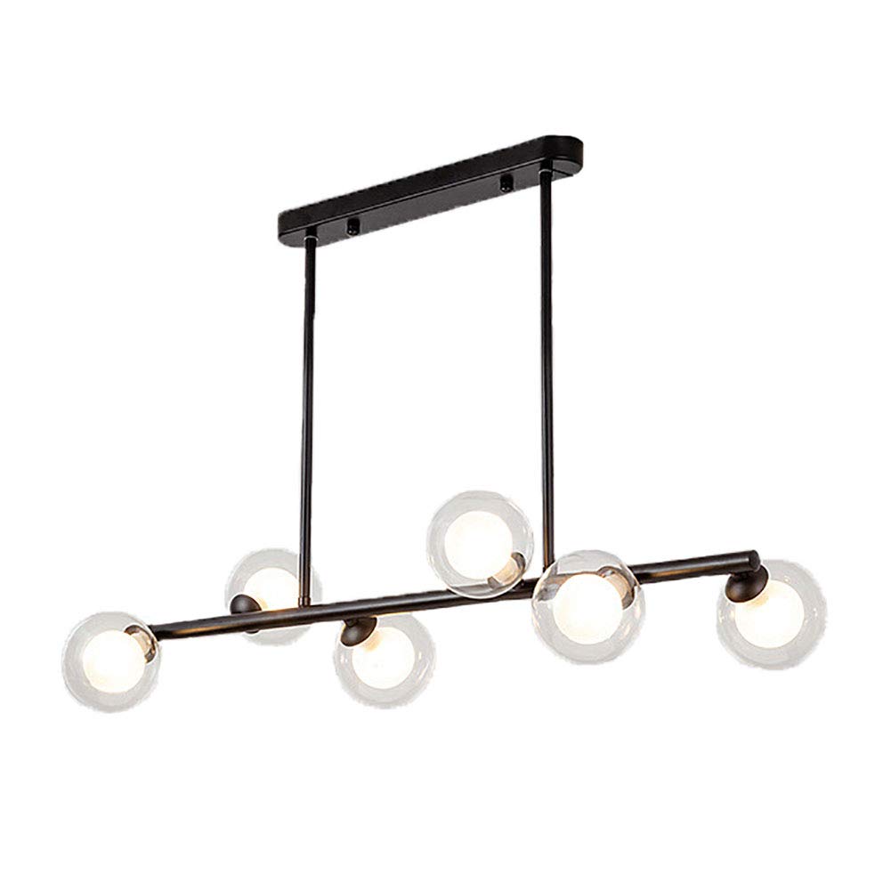 CZYLJLK Brushed Brass Luxurious Lighting,for Cafe Restaurant Corridor,G9 Magic Bean Long,Modern Glass Ball Sputnik During Light,Mid Century Adjustable Ceiling Light-B