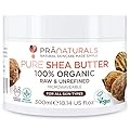 Burro di Karité PraNaturals 100% Naturale e Idratante 300 ml, Per tutti i tipi di pelle, Ricco di vitamine, grezzo, puro e non raffinato