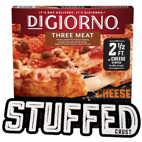 Digiorno Frozen Pizza, Stuffed Crust, Three Meat Pizza, Quick Dinner For Family, Easy Dinner