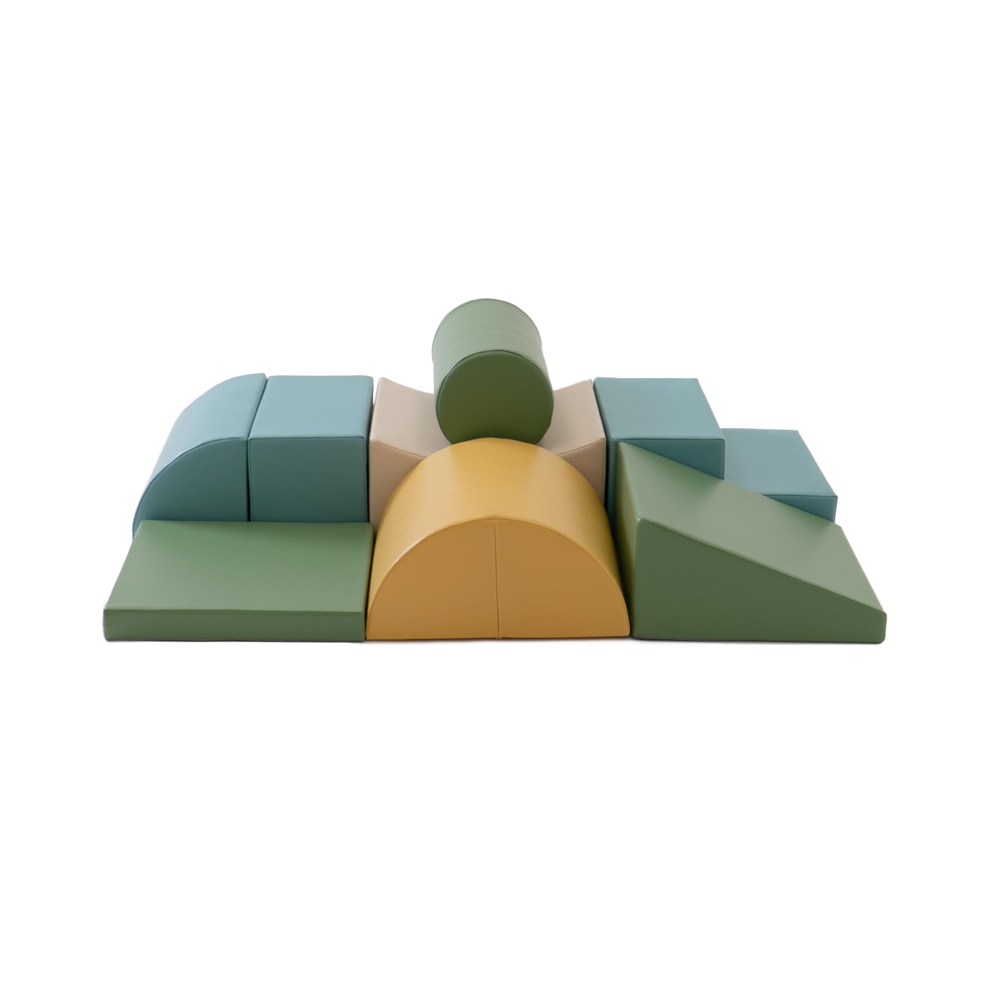 IGLU SOFT PLAY Adventurer 8-teiliges Kletterset (Pastel Sea) | Firm Step Schaumstoff | Veganes Leder | CE-zertifiziert | Fördert Klettern & Motorik | Leicht zu Reinigen | Leicht