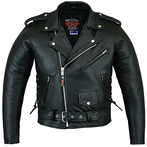 Blouson Brando femme en cuir de vache robuste pour rouler protégée du vent