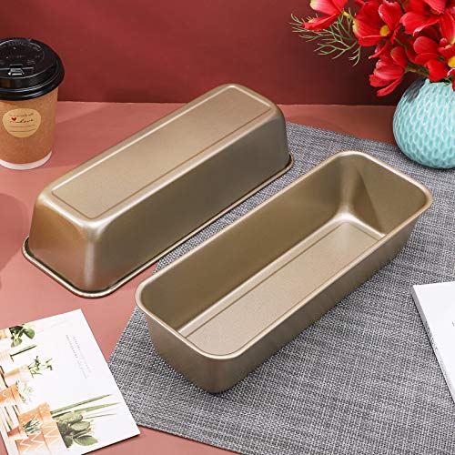 Beasea BCUS520411_2X Long Loaf Pan, 12X4 Inch Rectangle Bread Loaf Pan Set Of 2 thumb #3