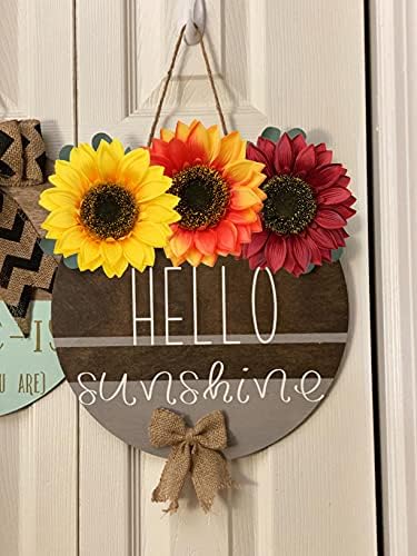 6 Pcs Large Artificial Sunflower Heads, 7" Orange Fake Silk Sunflowers Bulk Faux Sun Flowers Arrangements for Home, Birthday, Party, DIY, Wedding, Autumn Decorations