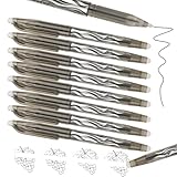 MOTIBACK 8Pcs Black Erasable Pens 0.5mm - Friction Pens with Rubber on End Rub Out Pens for Kids, School & Office Writing - Image 1