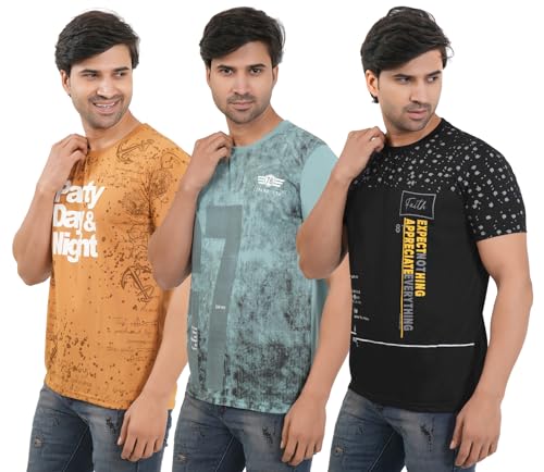 Image of SHAUN Men T-Shirt(104MTC3 $P Pack of 3)