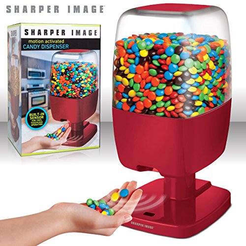Buy Sharper Image Motion Activated Candy Dispenser For Gumballs Nuts Snacks Touchless Battery Operated Sensor Detector For Hands Free Easy Fill Treats For Kids Adults Home Office Red New Version Online At Low Prices