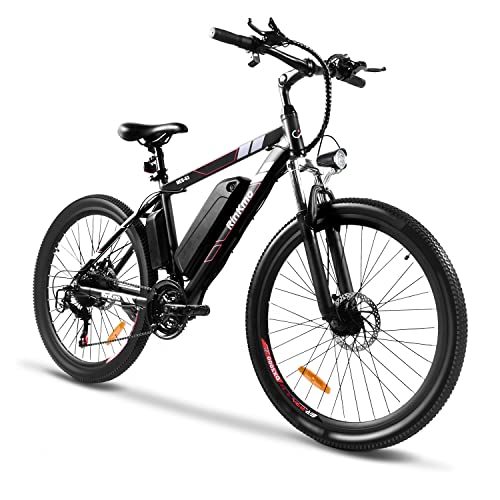 Electric Bike for Adults,26 in Electric Mountain Bicycle,Electric City Cruiser Bicycle-Up to 38 Miles, Electric Bicycle with 36V 10AH Removable Battery 21 Speed Ebike
