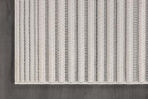 Tapete moderno CAMILSON 8x10 curva blanca miniatura 6
