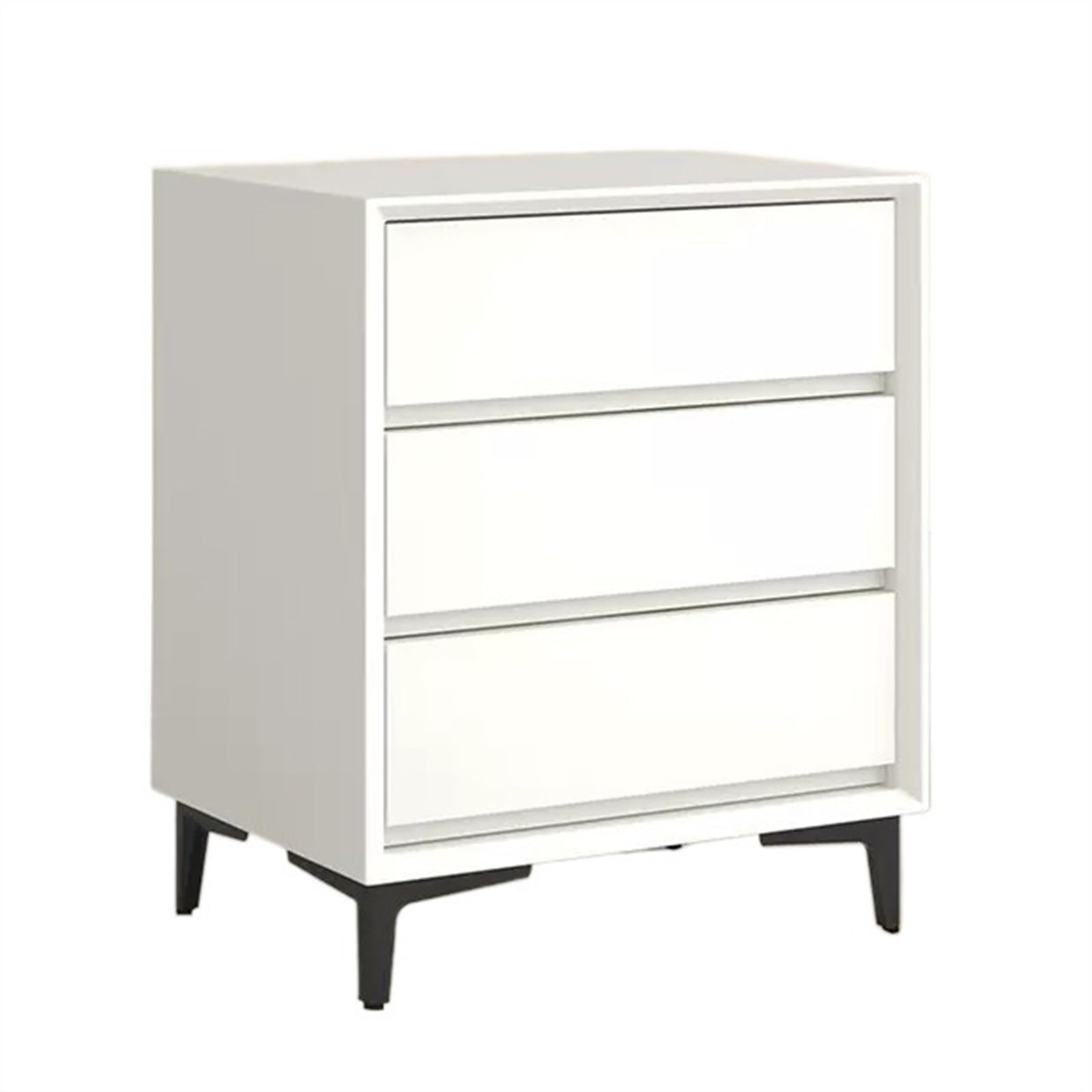 Table de chevet vintage minimaliste blanche pour une chambre apaisante