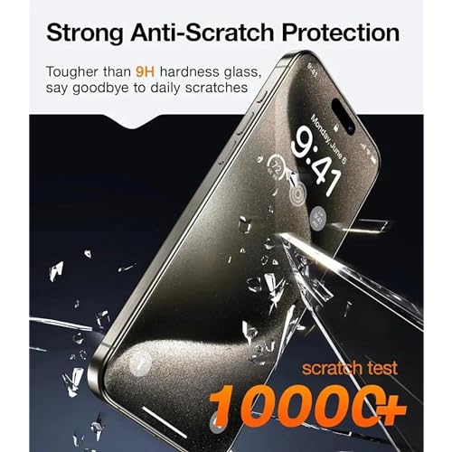 Image of Premium Privacy Tempered Glass Screen Protector for iPhone XS Max /iPhone 11 Pro Max (5.8 Inch, Pack of 1) Anti-Spy /Anti-Peeping 9H Hardness Screen Guard with Installation Kit & Guide