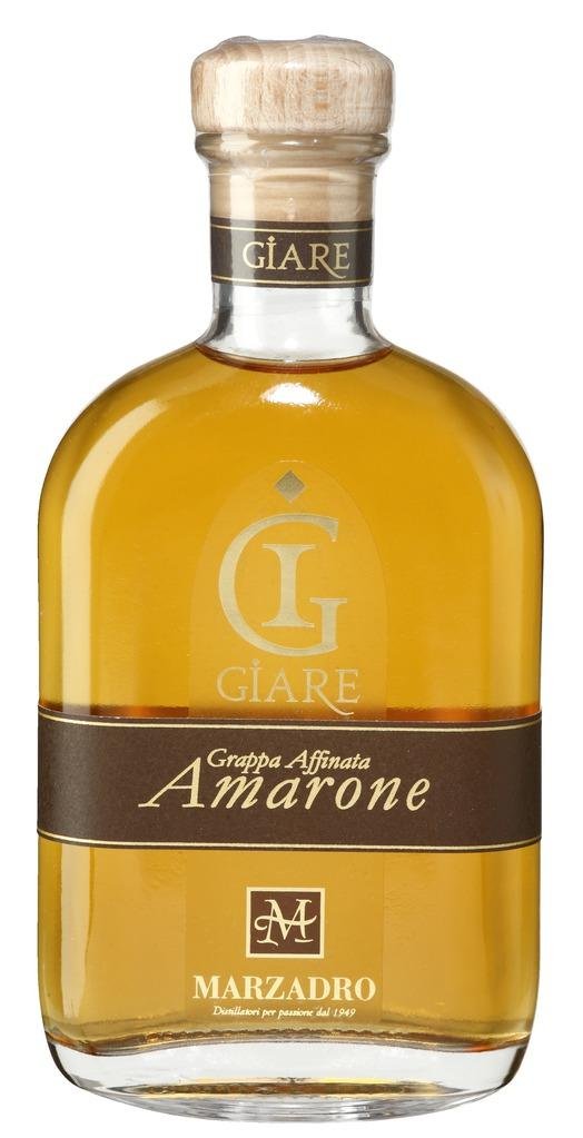 Marzadro grappa amarone chardonnay gewurztraminer collezione giare 3x cl.20