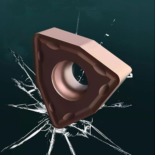 Miniatura 3 de Zouzmin Insertos de torneado de carburo insertos de perforación WCMT050308 (WCMT21.51), WCMT Insertos de repuesto de torno CNC, cortadores de