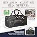Luxorro Full Grain Leather Duffle Bag for Men | TSA Approved 22x14x9 Carry On Luggage | 22 Inch, 45L Capacity | Overnight Weekender & Travel Duffel | Black