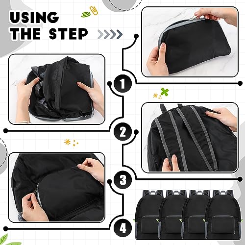 Image of Eccliy 50 Pack Backpacks in Bulk 17 Inches Wholesale Back Pack Basic Backpack for adult Lightweight Outdoor Travel Bookbags(Black)