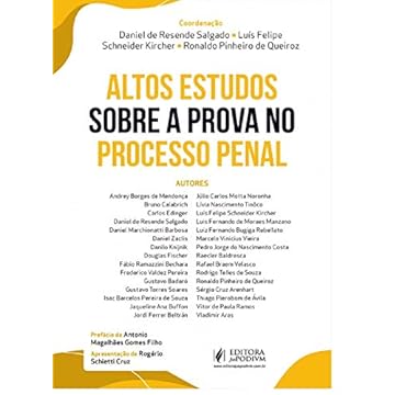 Capa do livro Altos Estudos Sobre a Prova no Processo Penal