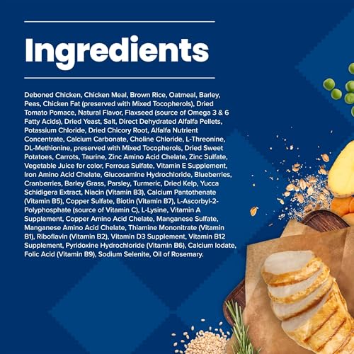 Image of Blue Buffalo Life Protection Formula Chicken & Brown Rice Small Bite Adult Dry Dog Food, Supports Immunity with Antioxidant-Rich LifeSource Bits, Promotes Healthy Muscles, Skin & Coat Health, 30 lbs.