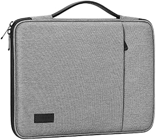 MoKo 9-11 Inch Tablet Sleeve Case, Fits iPad Air 5/4 2022, iPad Pro 11 M2 2022-2018, Galaxy Tab A8 10.5/Tab S8 11" 2022, Protective Polyester Bag Carrying Case with Double Pocket, Black & Gray