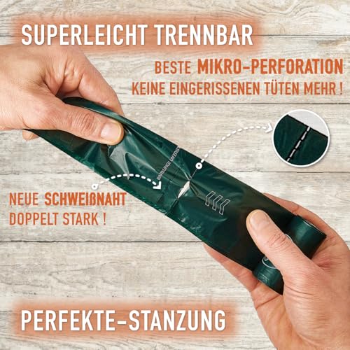 GIZZY® 720x Hundekotbeutel | 48x Rollen Kotbeutel für Hunde | Kotbeutel | Auslaufsichere Kackbeutel für Hunde | Ohne Duft | Dog Poop Bags