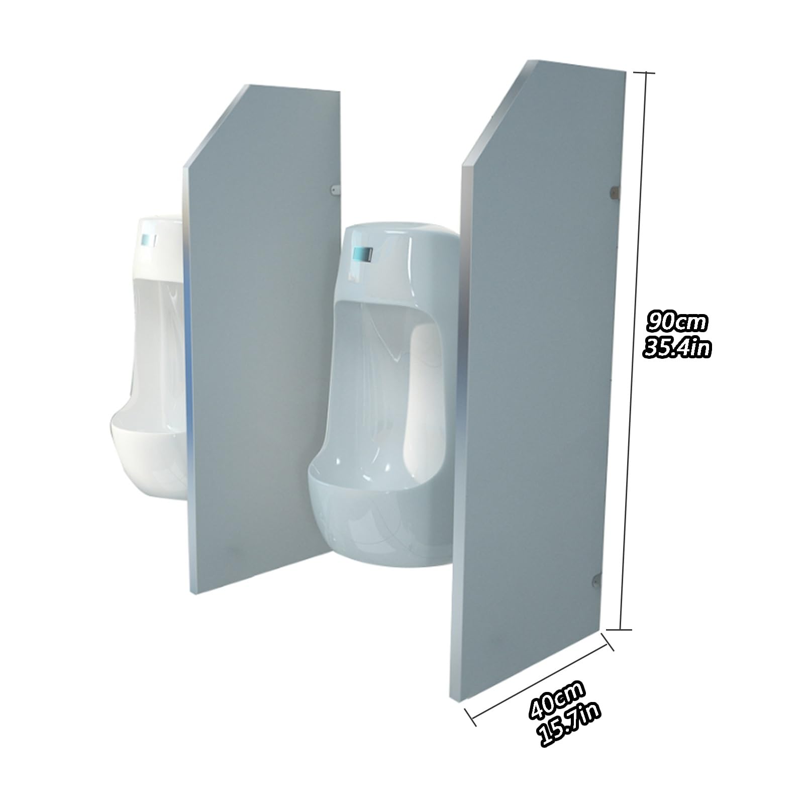 Cloison de séparation pour urinoir, Fixation Murale - Panneau de séparation pour urinoir Homme, idéal pour Les écoles, Bars et Restaurants - Solution de séparation de Toilettes Durable