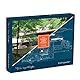500-PIECE PUZZLE: A fun challenge for adults and families the double-sided 500-piece puzzle features Frank Lloyd Wright’s famous Fallingwater house. The impressive finished puzzle measures 24” x 18” so doesn’t require much space to put together. DOUB...