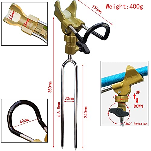Angelrutenhalter Universal Angelrute Halter Stand Winkel einstellbare Halterung Angelrute Stents Halter Angelgerät Zubehör Angelrutenständer