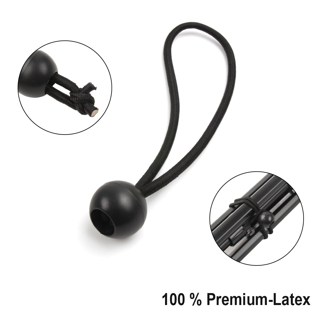 Set di 6 corde elastiche, sandali elastici regolabili da 2 m con ganci, cavo elastico per bagagli, cavo elastico universale per bagagli per auto, moto, camper, trasporto 6 pezzi (rosso 2 m 2 pezzi, ne
